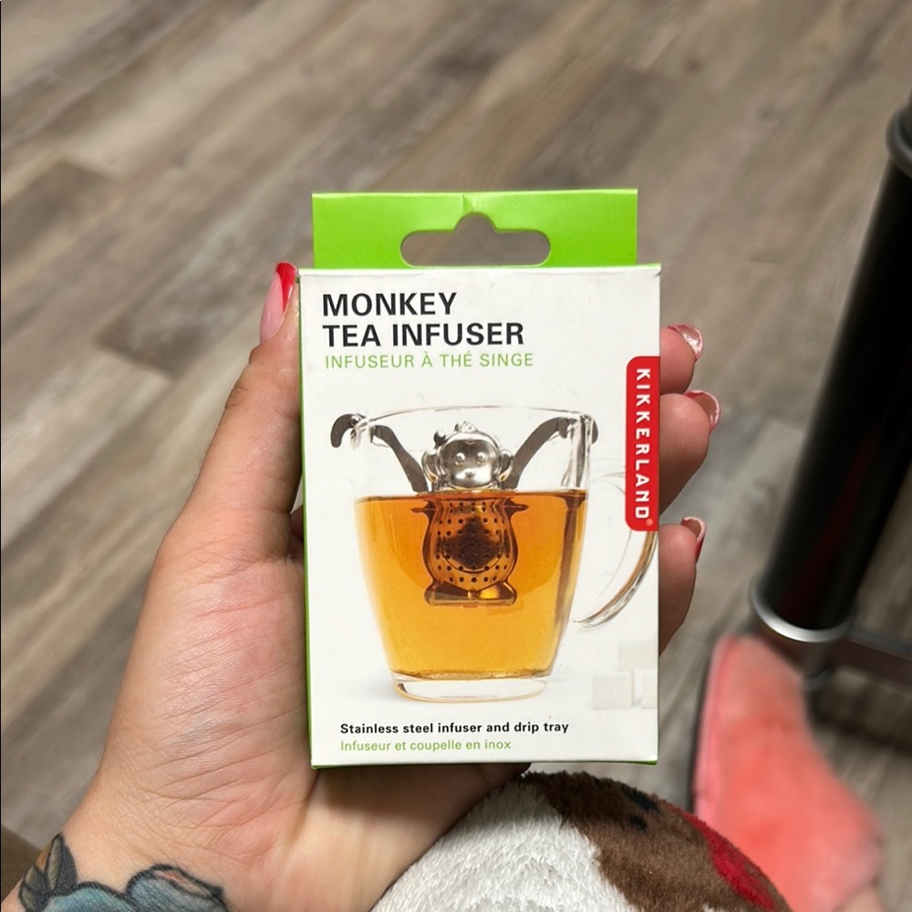 Kikkerland Silver Monkey Tea Infuser